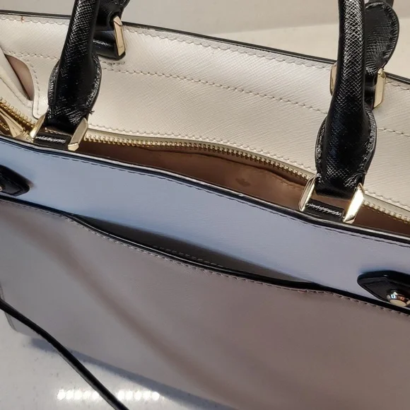 KATE SPADE 3 tone Saffiano leather crossbody bag - Picture 10 of 12